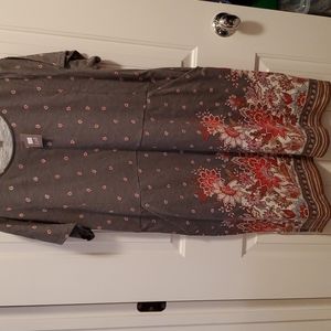 J Jill short sleeve dress with pockets